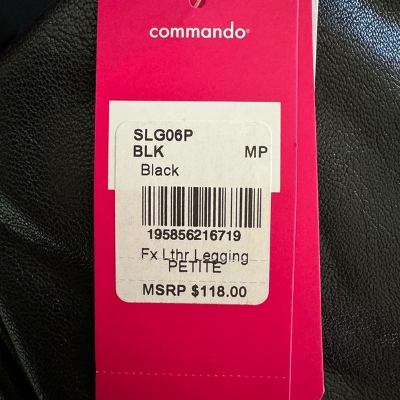 Commando women’s medium petite faux leather leggings - Picture 7 of 9